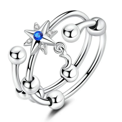 925 Sterling Silver Open Ring for Women Butterfly Dragonfly Turtle Cross Design Elegant Fine Jewelry Gift