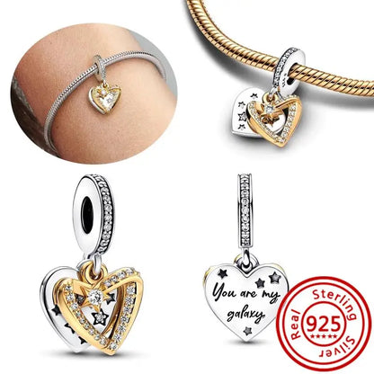 Fit Original Pantaro 925 Silver Zodiac Charm Bracelet with Colorful Zircon Beads H042