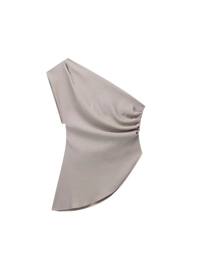 Dozw Asymmetric Off Shoulder Top For Women Trendy Chic