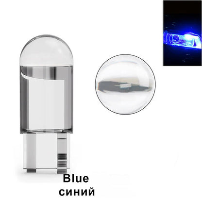 10 Pack T10 W5W COB LED 6000K White 12V License Bulbs