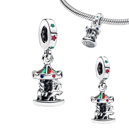 Sterling Silver Astronaut Planet Charms for Bracelets and Earrings CUT1352