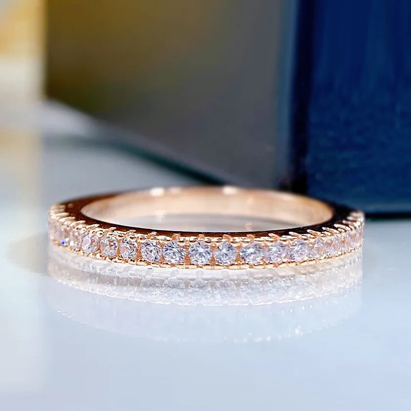 Real 100 Percent 925 Sterling Silver Diamond Engagement Wedding Ring Set for Women