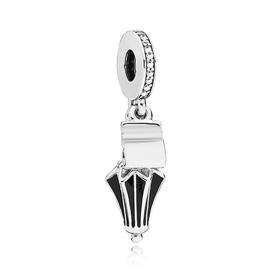 925 Sterling Silver Luggage Box Beads Rabbit Cat Pendant for DIY European Charm Bracelets Exquisite Zircon Jewelry