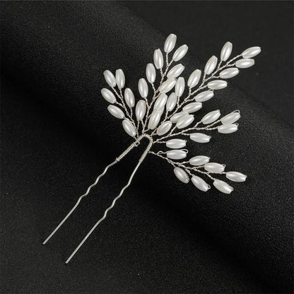 Elegant Handmade Pearl Wheat Ear Bridal Hairpins Set for Weddings and Special Occasions