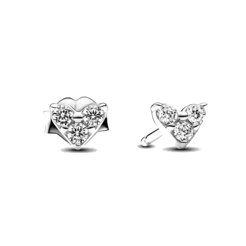 Hot Selling 925 Silver Square Leaf Sun and Moon Shaped Earrings Perfect Gift for European Women P1939