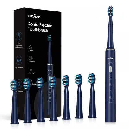 SEJOY Oral Cleaning Sonic Electric Toothbrush with 3 Modes Blue