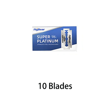 Razor Stainless Steel Double-Blade Razor for Men Shaving 10 Blades