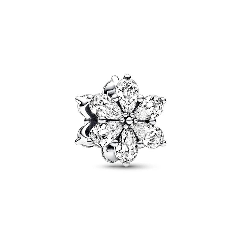 Miniso Snowflake Charm Beads 925 Sterling DIY Bracelet