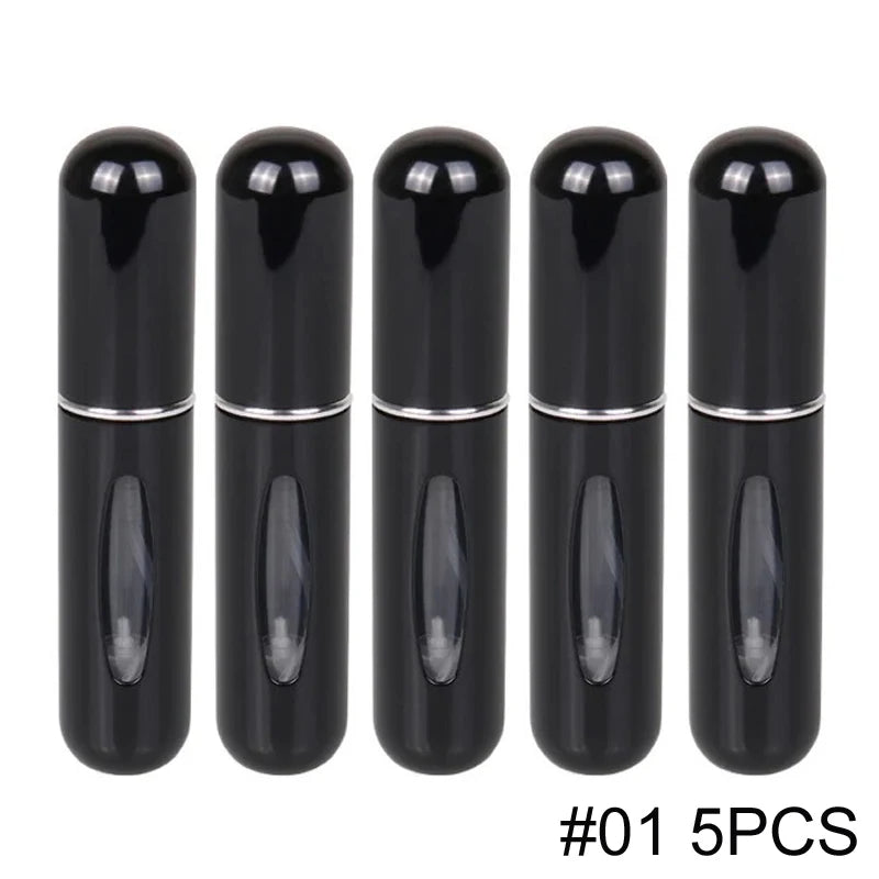 Mini Perfume Atomizer 5ml Refillable Travel Spray Bottle Portable Cosmetic Dispenser