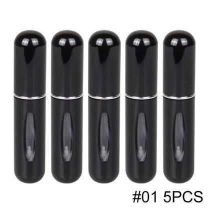 Mini Perfume Atomizer 5ml Refillable Travel Spray Bottle Portable Cosmetic Dispenser