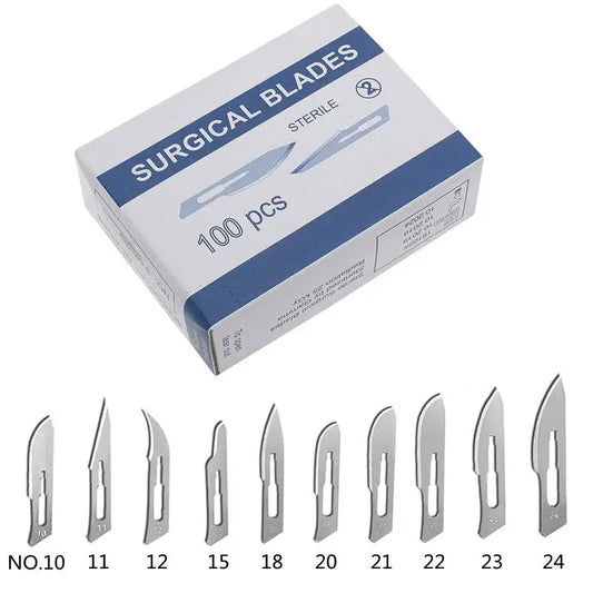 20-100pcs Top-Rated Carbon Steel Surgical Blades for DIY Phone Repair & Grooming