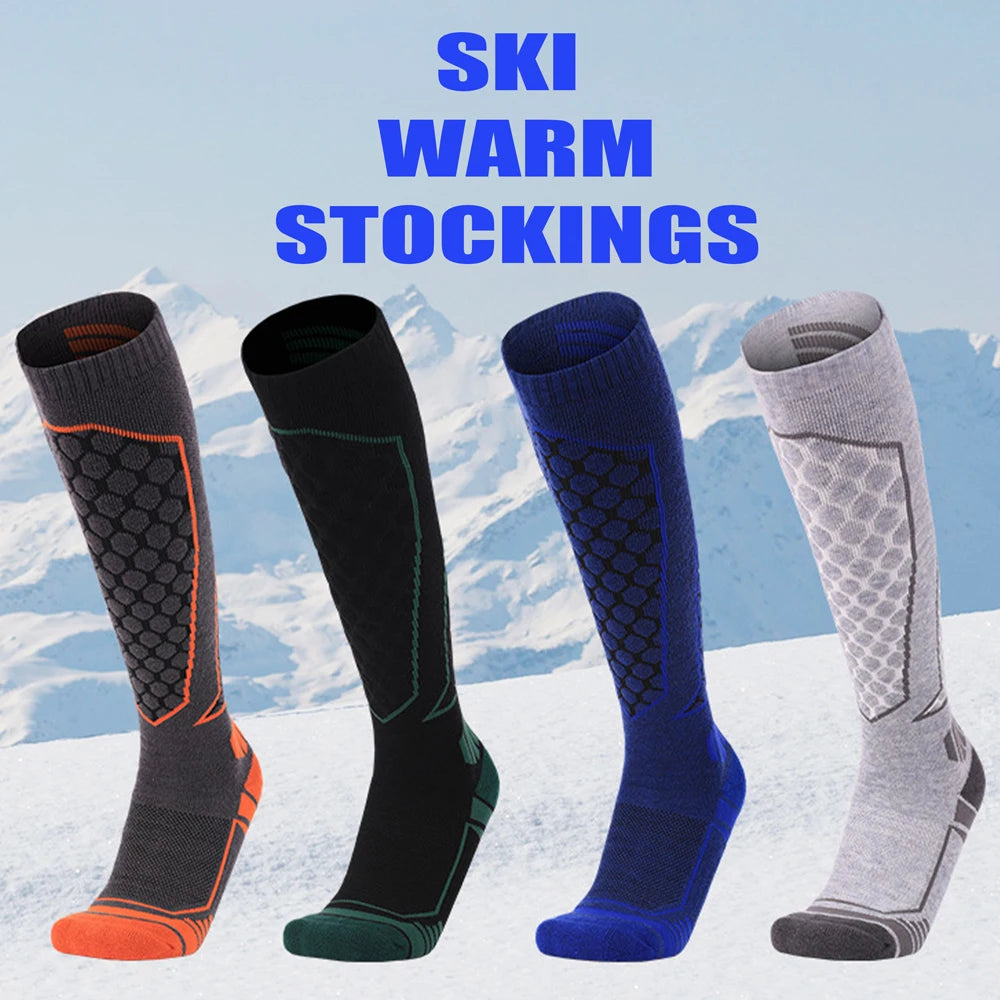 Thermal Wool Ski Socks Unisex Thick Warm Winter Sports