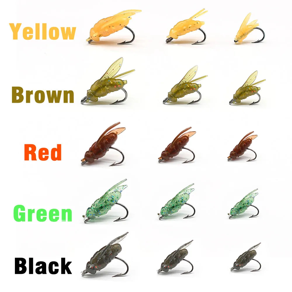 MNFT Mini Bionic Fly Fishing Bait Fly Hook Soft Bait Gear