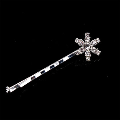 Vintage Moon Star Rhinestone Hairpin for Women Bridal Wedding Accessories