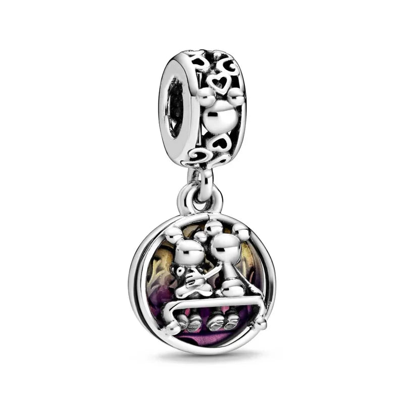 Exquisite 925 Silver Elephant Dog Bead Fish Pig Pendant for DIY European Bracelet Jewelry