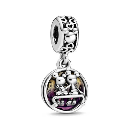 Exquisite 925 Silver Elephant Dog Bead Fish Pig Pendant for DIY European Bracelet Jewelry