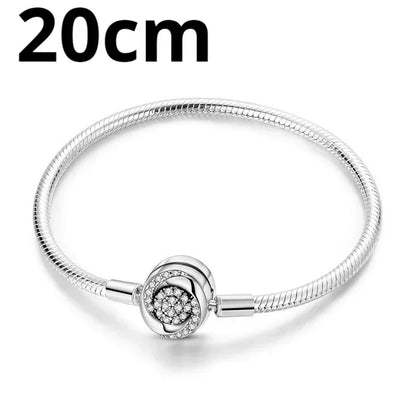 925 Sterling Silver Adjustable Gold Cross Virgin Mary Blue Eye Zircon Charm Bracelet for Women Birthday Gift