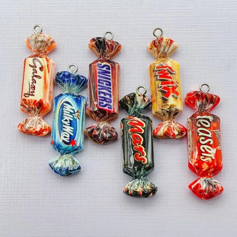 Cute Chocolate Candy Resin Charms For DIY Jewelry Making