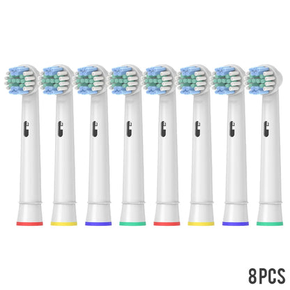 Electric Toothbrush Replacement Brush Heads for Oral Basic Cleaning B Nozzle D100 D25 D30 D32 4739 3709 3744 17A-8pcs