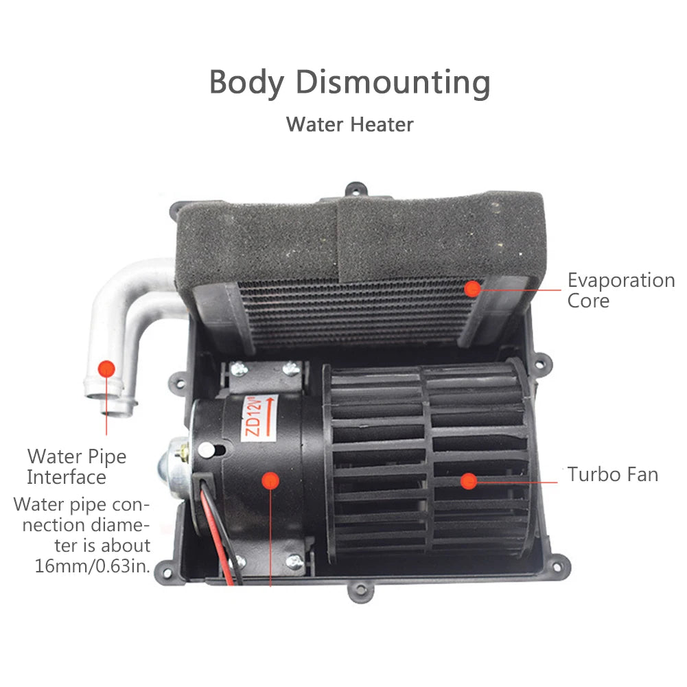 12V/24V Car Heater Fast Warming Defrost Interior Accessory