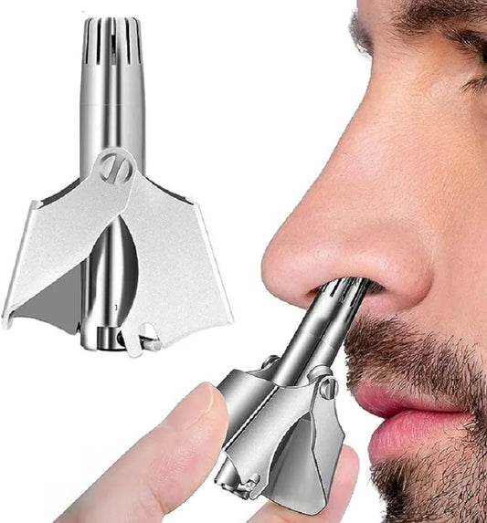 Nose Hair Trimmer for Men Stainless Steel Manual Shaver Portable 1set CHINA