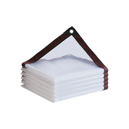 Clear Waterproof Tarps with Grommets for Patio Henhouse Porch Canopy and Camping Cover