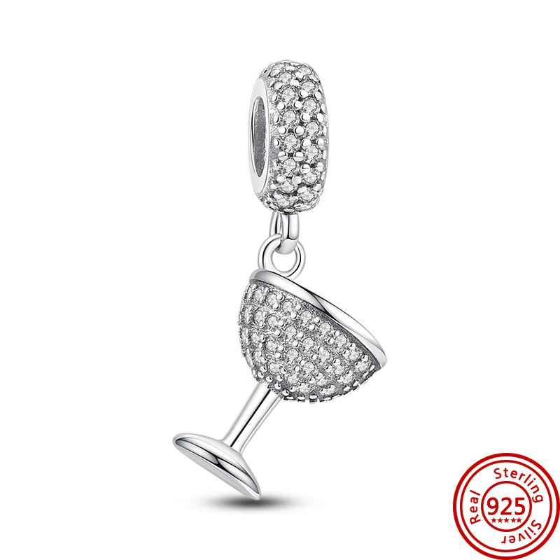 925 Silver Lucky Crown Butterfly Heart Family Tree Beads