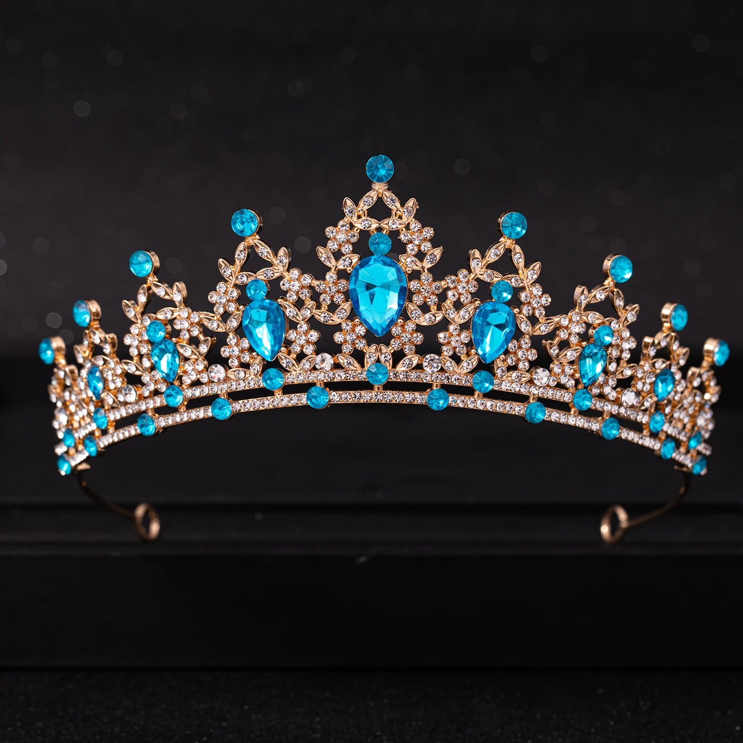 Elegant Crystal Bridal Tiara Crown for Weddings Silver Diadem Veil Headpiece Jewelry
