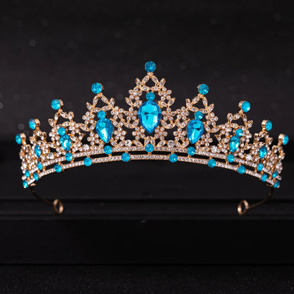 Elegant Crystal Bridal Tiara Crown for Weddings Silver Diadem Veil Headpiece Jewelry