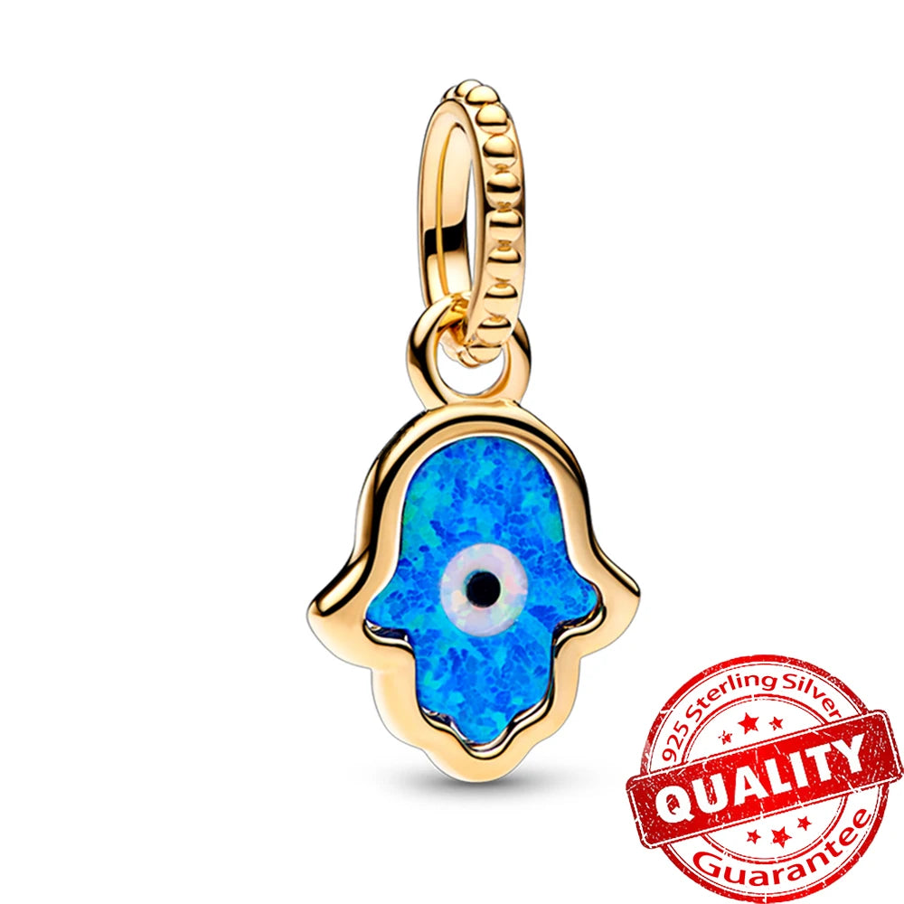 Luxury Sterling Silver Moon Sun Charm for Bracelets and Necklaces
