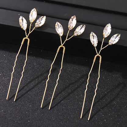 Elegant Crystal Pearl Rhinestone Hairpins for Women Bridal Party Accessories