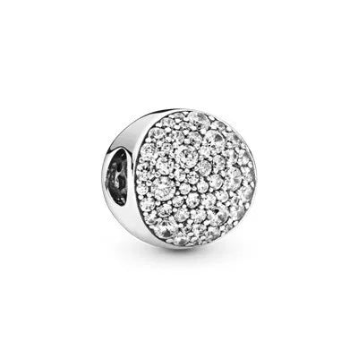European Zircon Charm Beads 925 Silver Pendant Necklace for Women Gift P1312