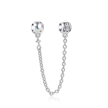 European 925 Sterling Silver Daisy Flower Fish Flag Pendant Bead Charm for Women's Bracelet and Necklace Jewelry