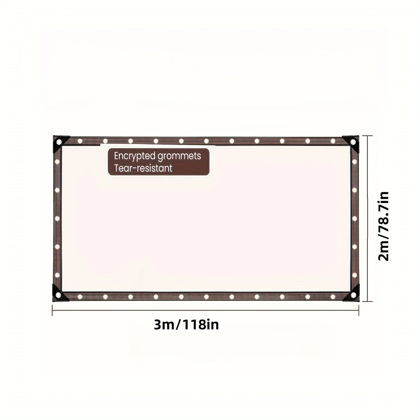 Transparent Waterproof Cloth with Gasket for Outdoor Protection Gardens Porches Chicken Coops and Camping Shade Sail Enclosure Net