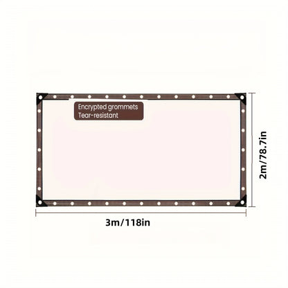Transparent Waterproof Cloth with Gasket for Outdoor Protection Gardens Porches Chicken Coops and Camping Shade Sail Enclosure Net