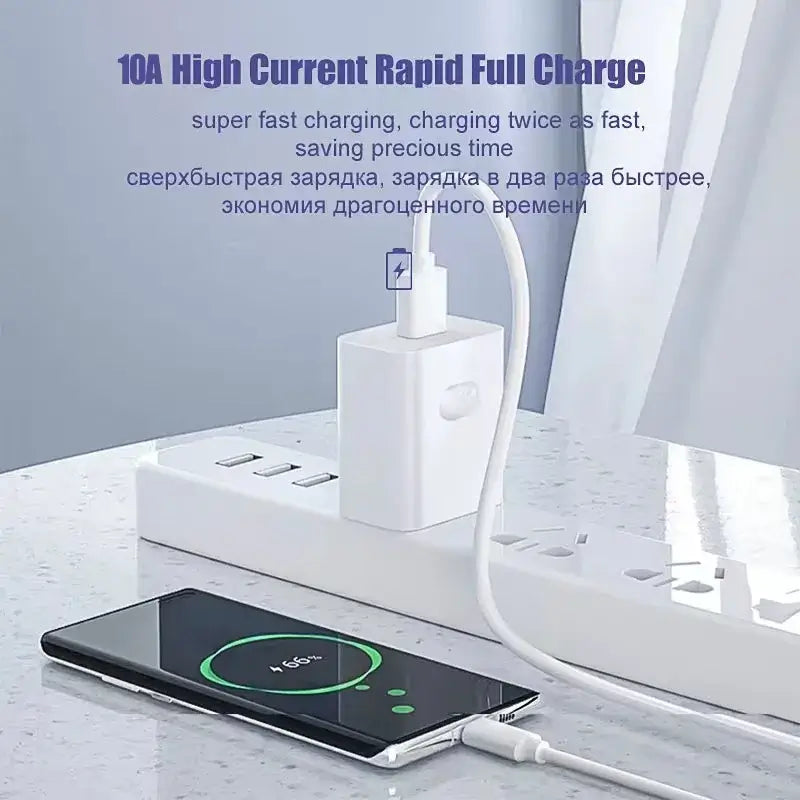 NNBILI 1-3PCS 10A 100W Type C Super Fast Charging Cables