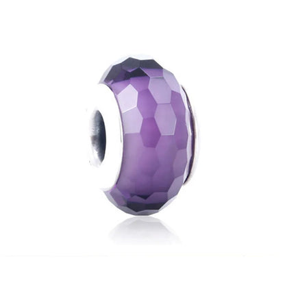 2025 Trendy 925 Silver Colorful Glass Beads for European Bracelets DIY Exquisite Jewelry