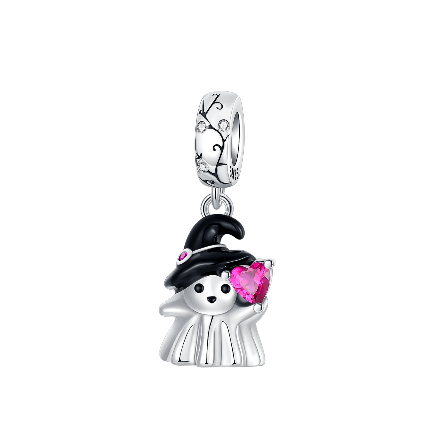 Sterling Silver Halloween Skull Bat Pumpkin Charm Pendant for DIY Jewelry SCR6601