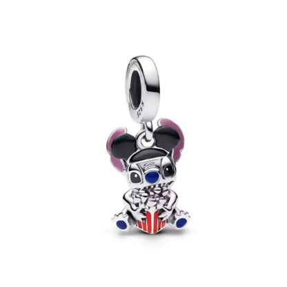 Exquisite 925 Silver Elephant Beads and Mouse Pendant for European Original Bracelet DIY Jewelry
