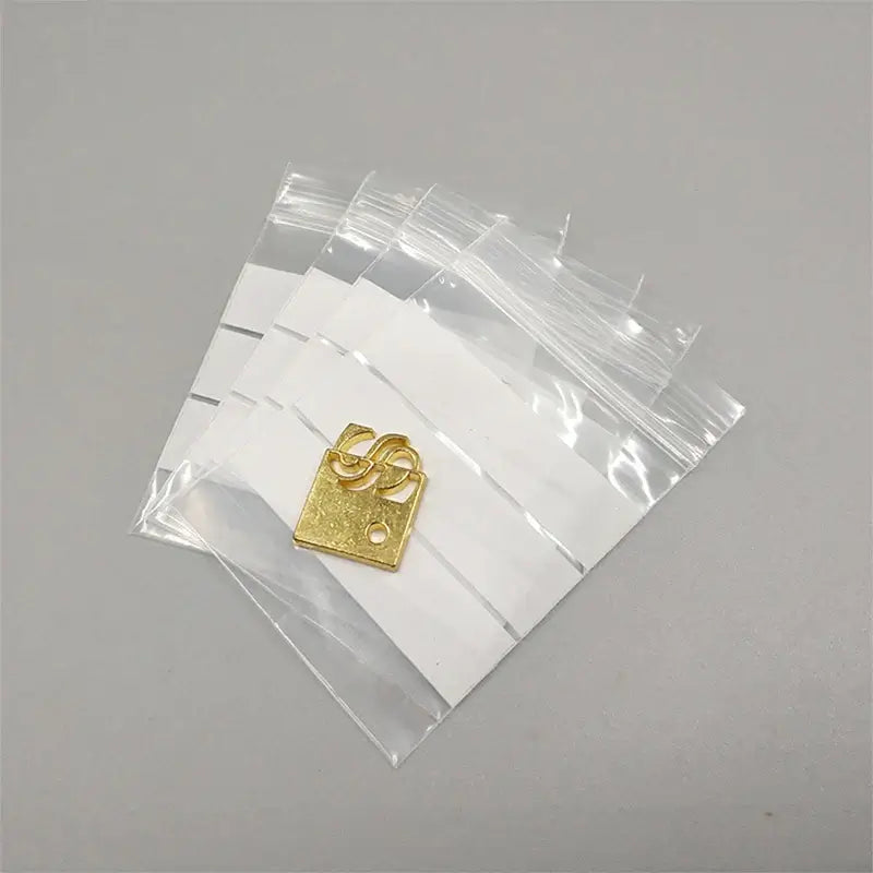 100 Pieces Clear Plastic Zip Bags Thick Strong Poly Baggies Resealable Zipper Storage 100PCS