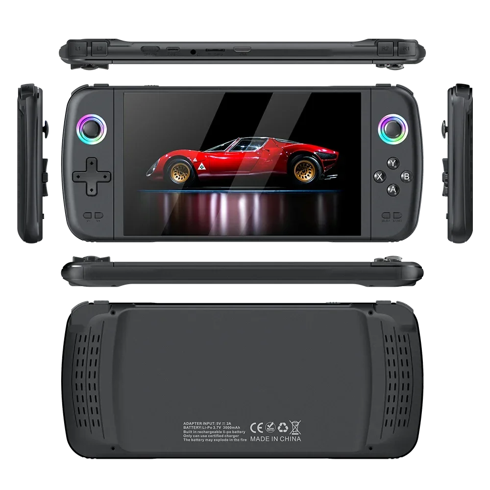 BOYHOM M27 Portable Pocket Retro Handheld Game Console 7 Inch IPS 1024x600 Display RGB Light EmuELEC HDMI Out 64GB 128GB 256GB