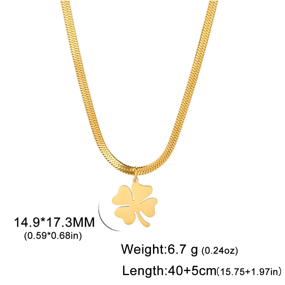 Hipee Lucky Snake Bone Jewelry Set for Women Stainless Steel Necklace Bracelet Earrings