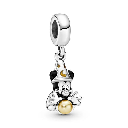 925 Silver Teddy Bear Beads and Mouse Pendant for European Original Bracelet DIY Exquisite Jewelry