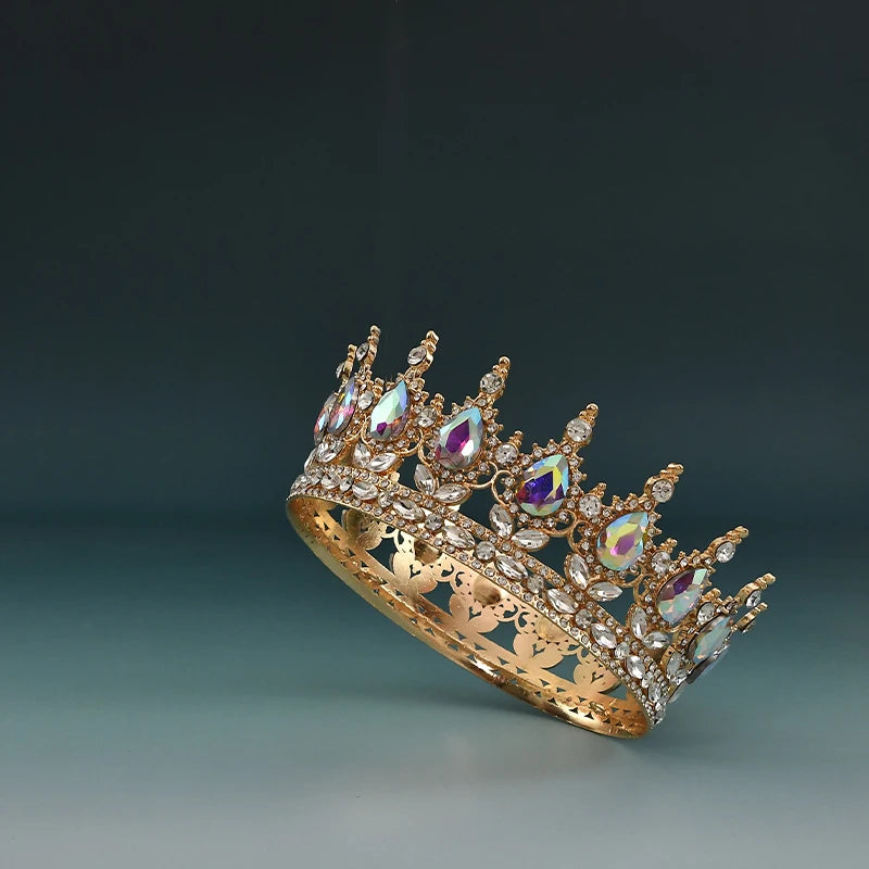 Elegant European Crystal Bridal Tiara For Weddings And Parties