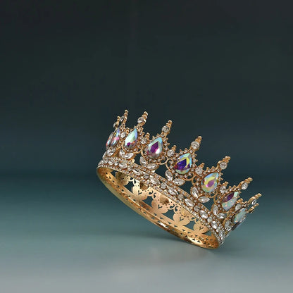 Elegant European Crystal Bridal Tiara For Weddings And Parties
