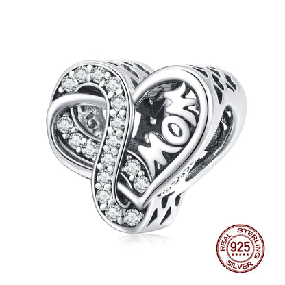 Genuine 925 Sterling Silver Vintage Galaxy Round Charms Top Rated Openwork Beads for Authentic Bracelets CTC516