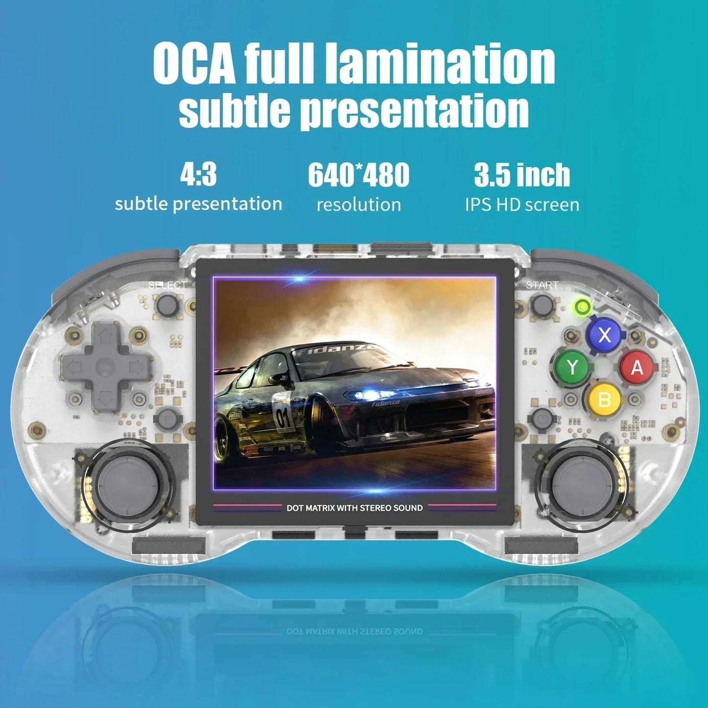 RG353PS Retro Handheld Game Console 3.5 Inch IPS Screen Linux RK3566 Chip 128GB TF Card Preinstalled 20000 Games
