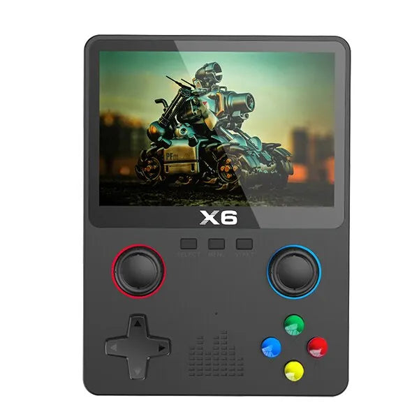 2023 X6 3.5 Inch IPS Handheld Game Console Dual Joystick 11 Simulators GBA 10000 Games 2000mAh Portable Kids Gift