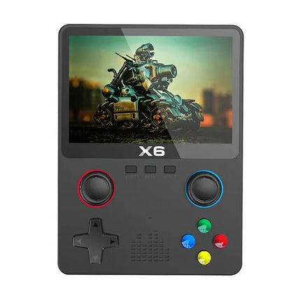 2023 X6 3.5 Inch IPS Handheld Game Console Dual Joystick 11 Simulators GBA 10000 Games 2000mAh Portable Kids Gift