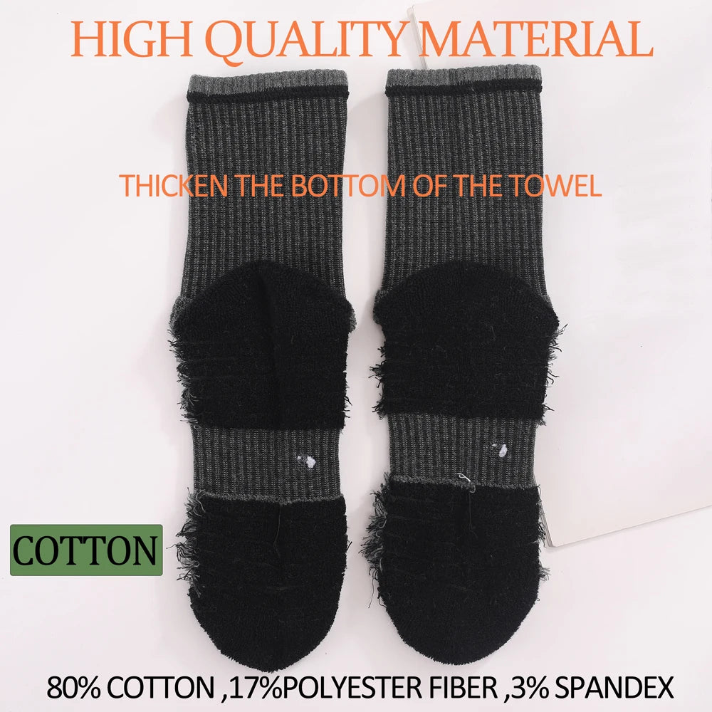 6 Pack Thermal Mid Crew Hiking Socks Cotton Cushion